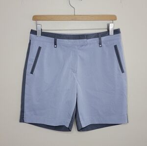 Lady Hagen | Gray Monochrome Colorblock Bermuda Golf Shorts Size 4